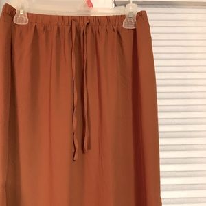 F21- burnt orange maxi skirt